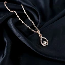 ZTJ39 Teardrop Pendant Necklace Jwellery For Women And Girls (1Pc)