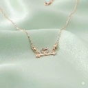 ZTJ47 Gold Plated Love Heart AD Pendant Necklace For Women and Girls