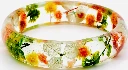 ZTJONE14 Botanical Garden Floral Resin Bangle