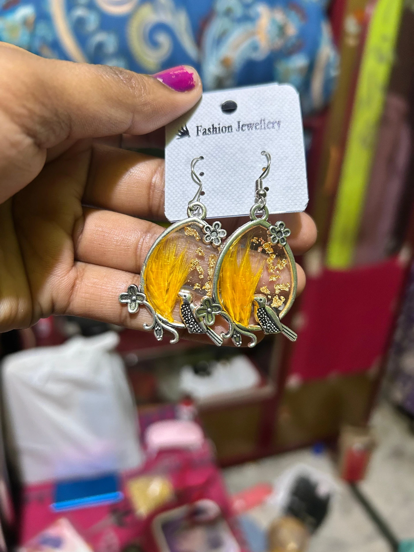 ZTJONE37 Nature-Inspired Bird Resin Earrings For Women's