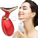 ZTE43 Electric Face Massager Wrinkle Remover LED Photon Face Beauty Device (1Pc / Plastic)