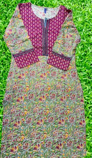 ZT15 Women's Premium Quality Pure Cotton Kurti.