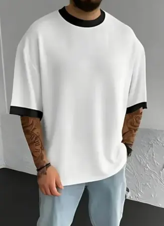 ZT17 Men's Round neck Oversized Cotton T-Shirt