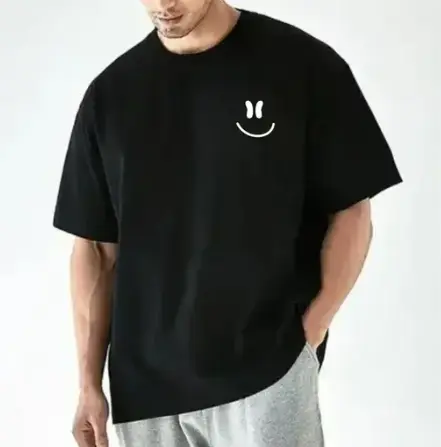 ZT18 Trending Stylish Oversize Printed Cotton T-Shirt 