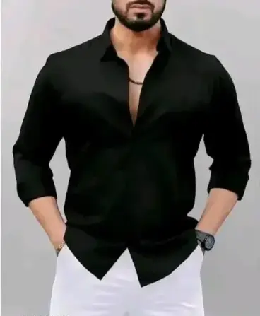 ZT14 Casual Black Shirt For Men's