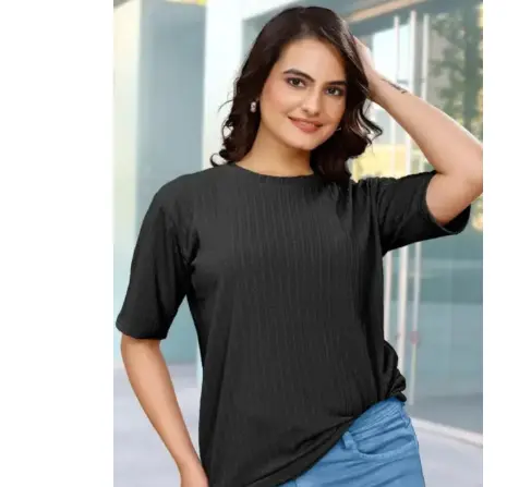 ZT16 Korean Feel T-Shirts Black Colour