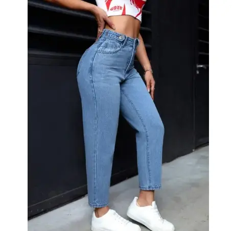 ZT4 Casual Mom Fit Charcoal Denim for Women's